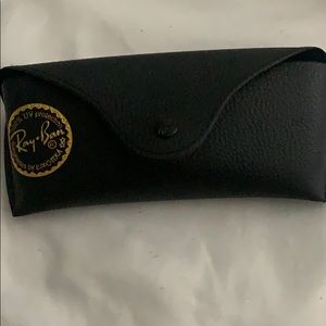 Ray Ban Black and Gold Circle sunglasses